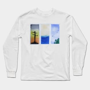 hand drawn paintings Long Sleeve T-Shirt